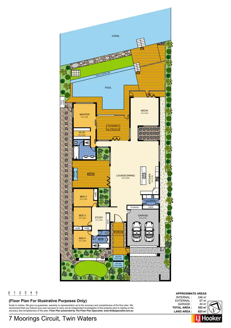 Floorplan of Homely house listing, 7 Moorings Circuit, Twin Waters QLD 4564