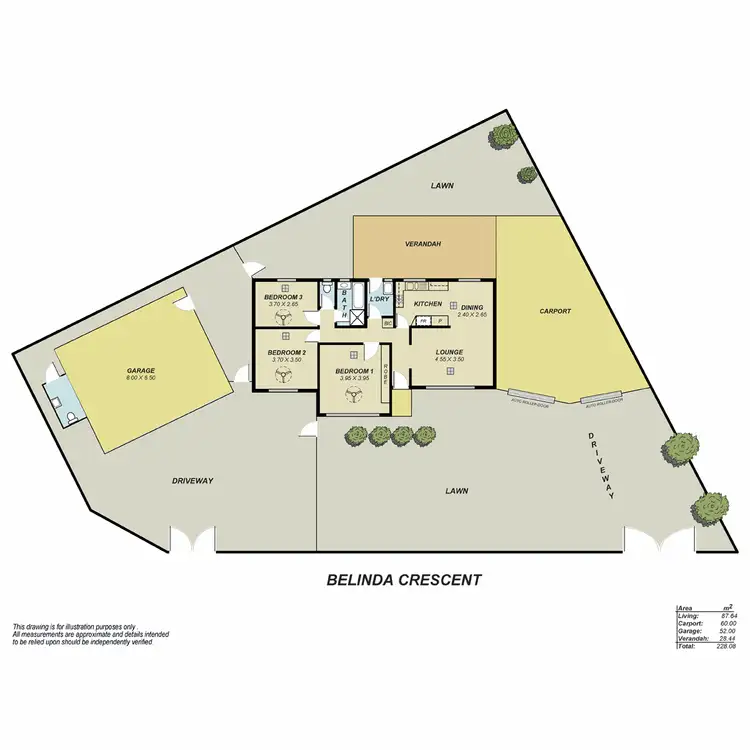 Floorplan of Homely house listing, 5 Belinda Crescent, Salisbury North SA 5108