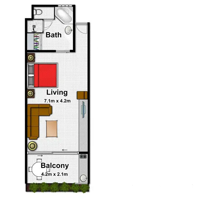 Floorplan of Homely unit listing, 312 Club Tropical/2 Macrossan Street, Port Douglas QLD 4877