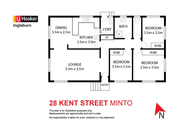 Floorplan of Homely house listing, 28 Kent Street, Minto NSW 2566