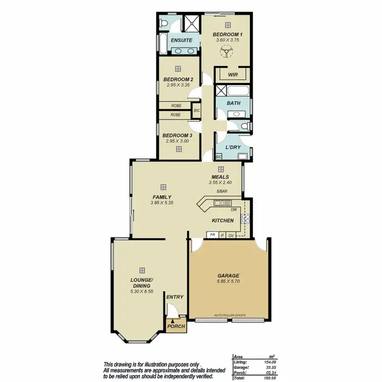 Floorplan of Homely house listing, 16 Courtney Place, Golden Grove SA 5125