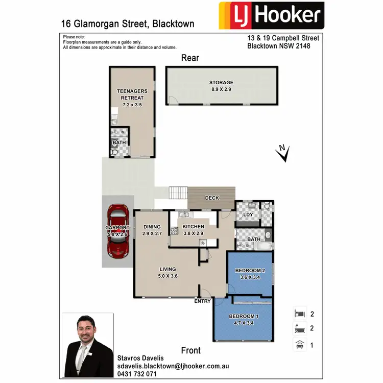 Floorplan of Homely house listing, 16 Glamorgan Street, Blacktown NSW 2148