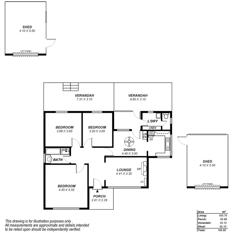 Floorplan of Homely house listing, 215 Shepherds Hill Road, Eden Hills SA 5050