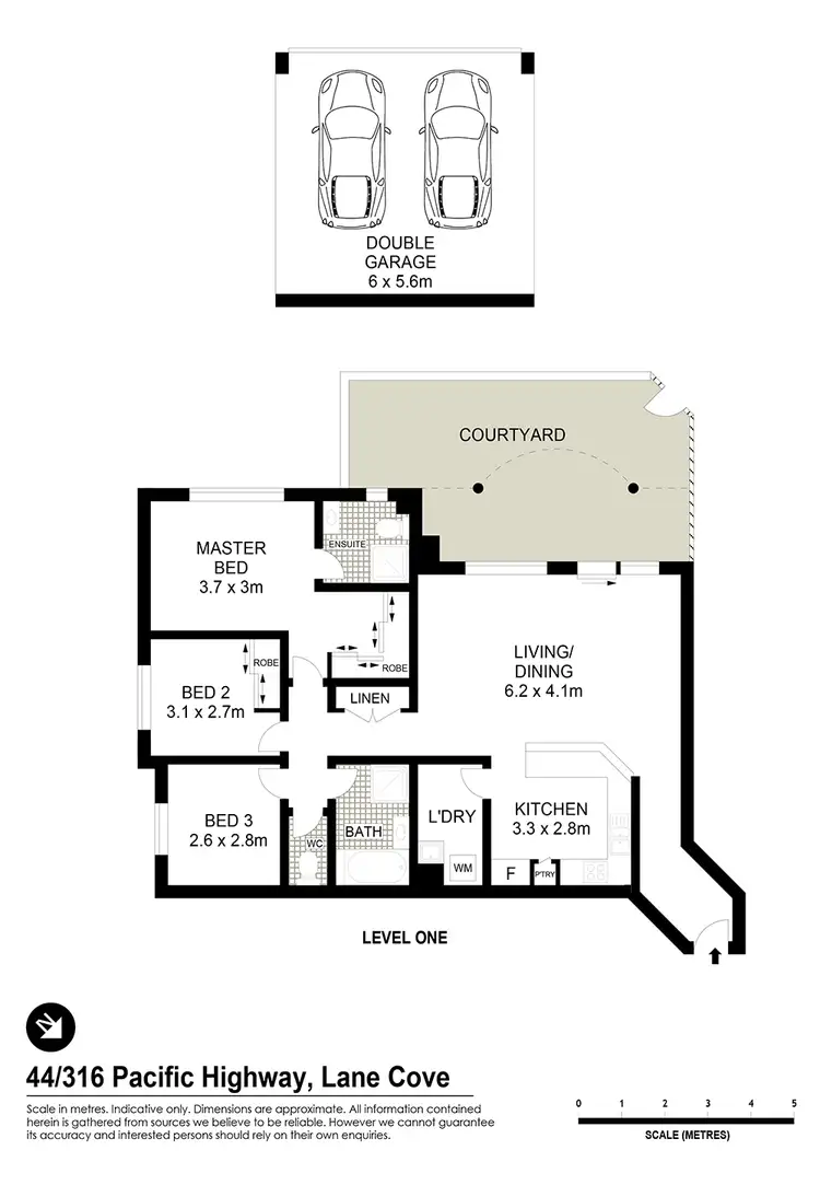 Floorplan of Homely unit listing, 44/316 Pacific Highway, Lane Cove NSW 2066