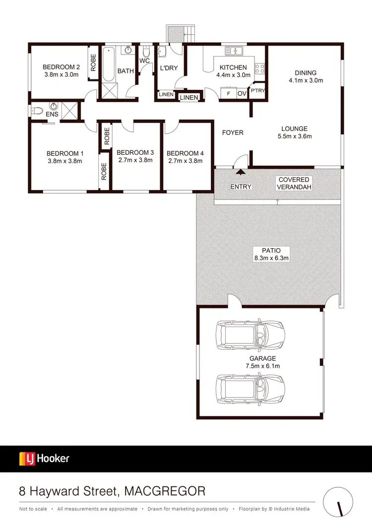 Floorplan of Homely house listing, 8 Hayward Street, Macgregor ACT 2615