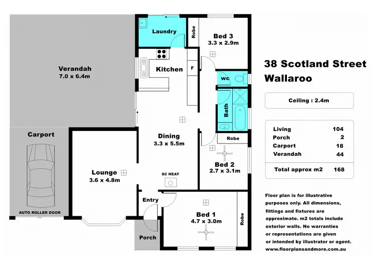 Floorplan of Homely house listing, 38 Scotland Street, Wallaroo SA 5556