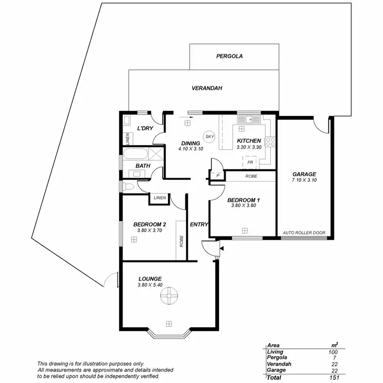 Floorplan of Homely unit listing, 1/37 Crissoula Avenue, Hope Valley SA 5090