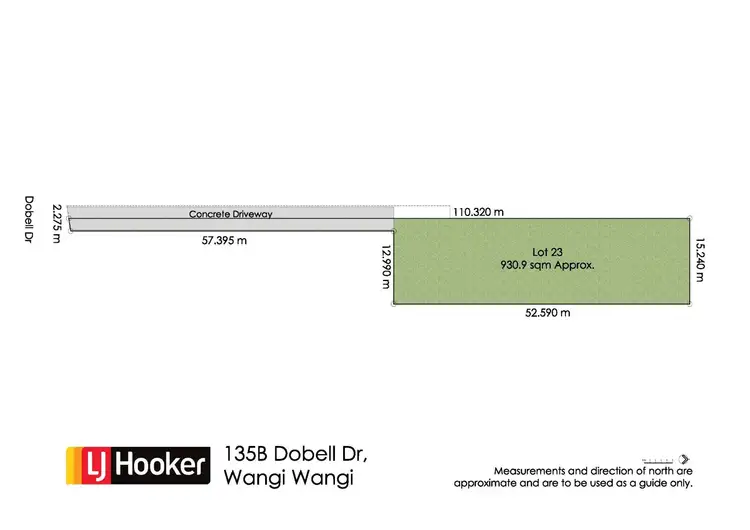 Floorplan of Homely land listing, 135b Dobell Drive, Wangi Wangi NSW 2267