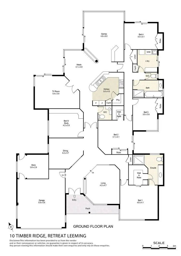 Floorplan of Homely house listing, 10 Timber Ridge Retreat, Leeming WA 6149