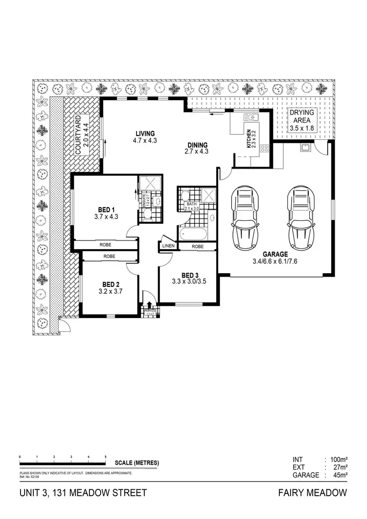 Floorplan of Homely villa listing, 3/131 Meadow Street, Fairy Meadow NSW 2519