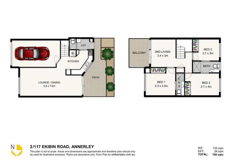 Floorplan of Homely townhouse listing, 3/117 Ekibin Road, Annerley QLD 4103