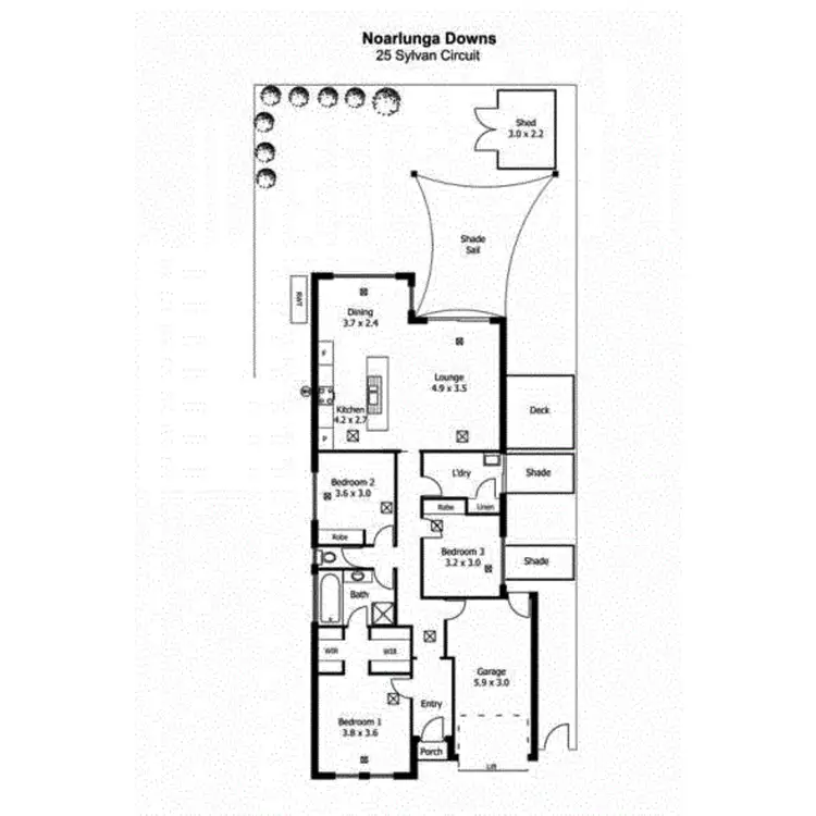 Floorplan of Homely house listing, 25 Sylvan Circuit, Noarlunga Downs SA 5168