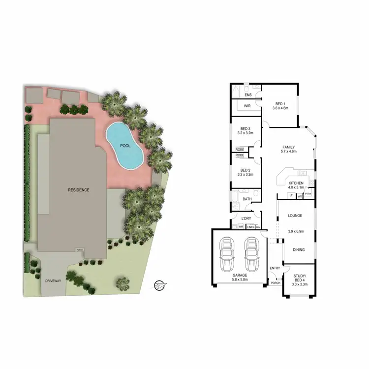 Floorplan of Homely house listing, 30 Camphor Wood Court, Robina QLD 4226