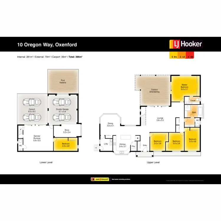 Floorplan of Homely house listing, 10 Oregon Way, Oxenford QLD 4210