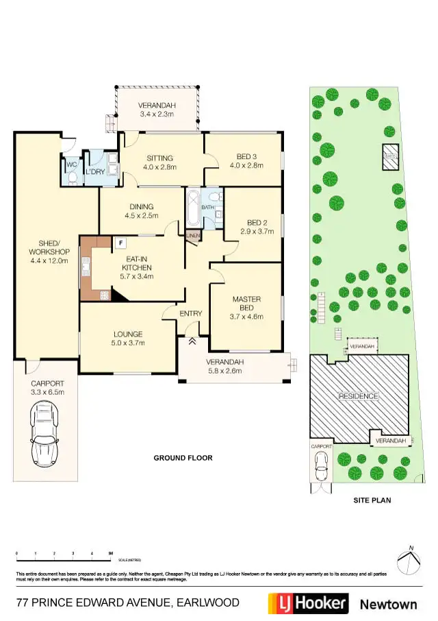 Floorplan of Homely house listing, 77 Prince Edward Avenue, Earlwood NSW 2206