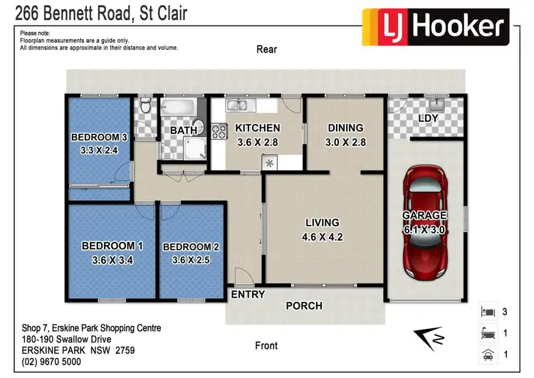 Floorplan of Homely house listing, 266 Bennett Road, St Clair NSW 2759