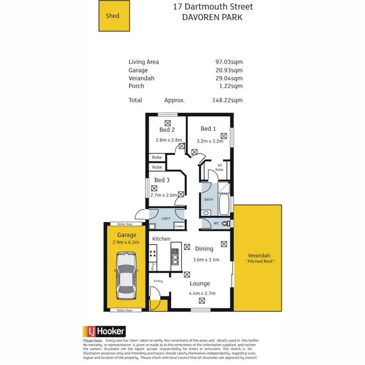 Floorplan of Homely house listing, 17 Dartmouth Street, Davoren Park SA 5113