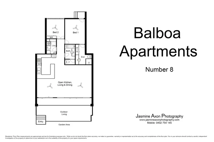 Floorplan of Homely unit listing, 8 Balboa/1 Garrick Street, Port Douglas QLD 4877