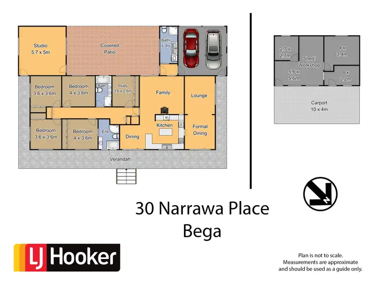 Floorplan of Homely rural property listing, 30 Narrawa Place, Bega NSW 2550