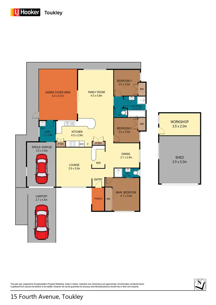 Floorplan of Homely house listing, 15 Fourth Avenue, Toukley NSW 2263