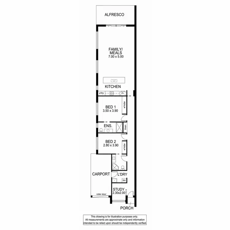 Floorplan of Homely house listing, 2A * Newcastle Street, Warradale SA 5046