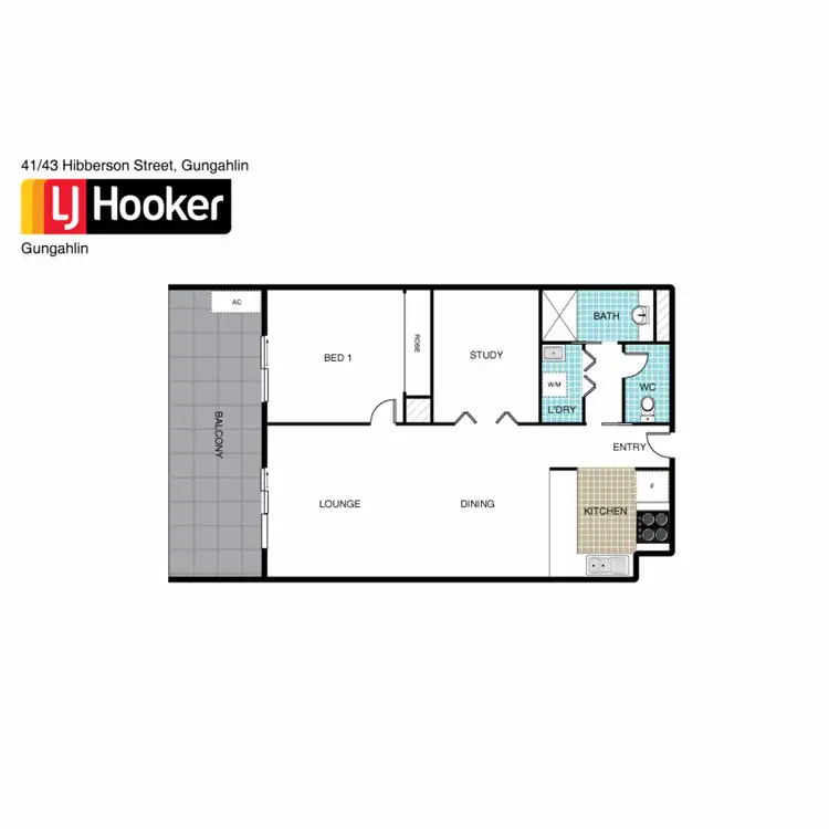 Floorplan of Homely apartment listing, 41/43 Hibberson Street, Gungahlin ACT 2912