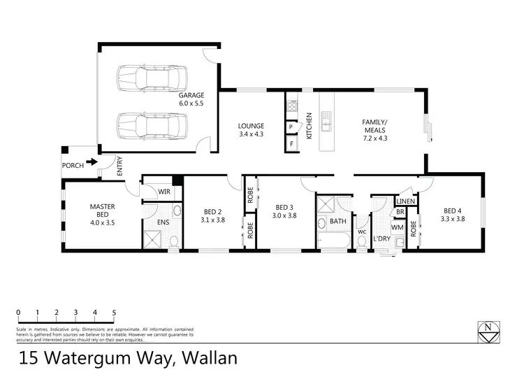Floorplan of Homely house listing, 15 Watergum Way, Wallan VIC 3756