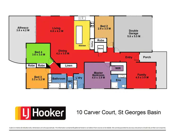 Floorplan of Homely house listing, 10 Carver Court, St Georges Basin NSW 2540