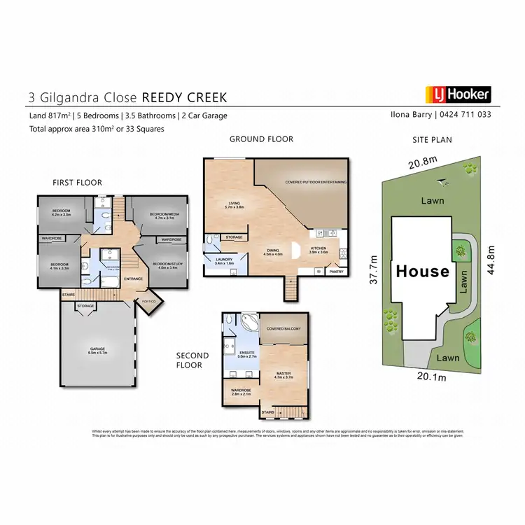 Floorplan of Homely house listing, 3 Gilgandra Close, Reedy Creek QLD 4227