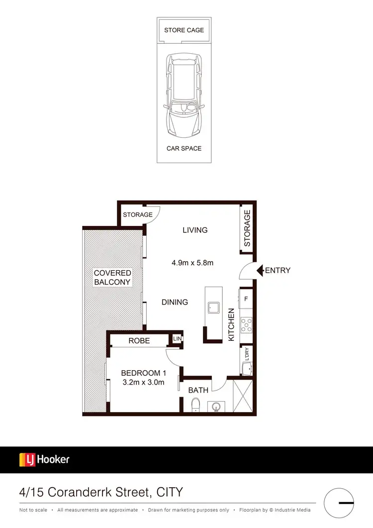 Floorplan of Homely apartment listing, 4/15 Coranderrk Street, City ACT 2601