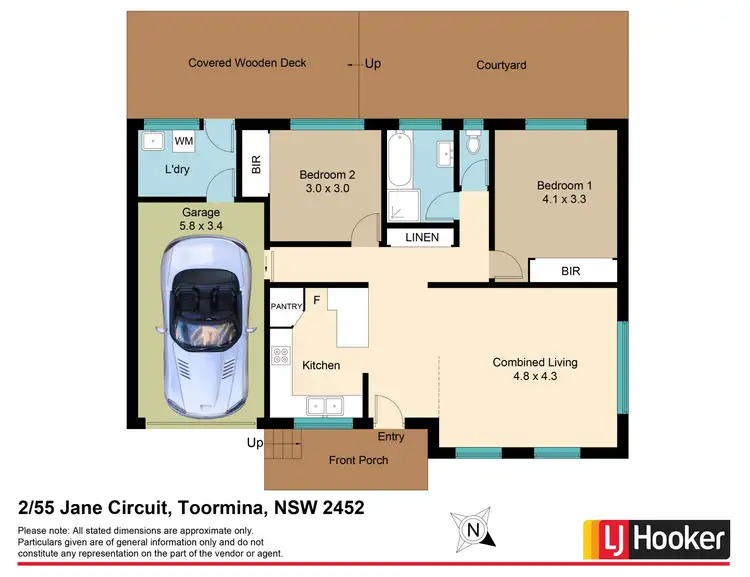 Floorplan of Homely villa listing, 2/55 Jane Circuit, Toormina NSW 2452