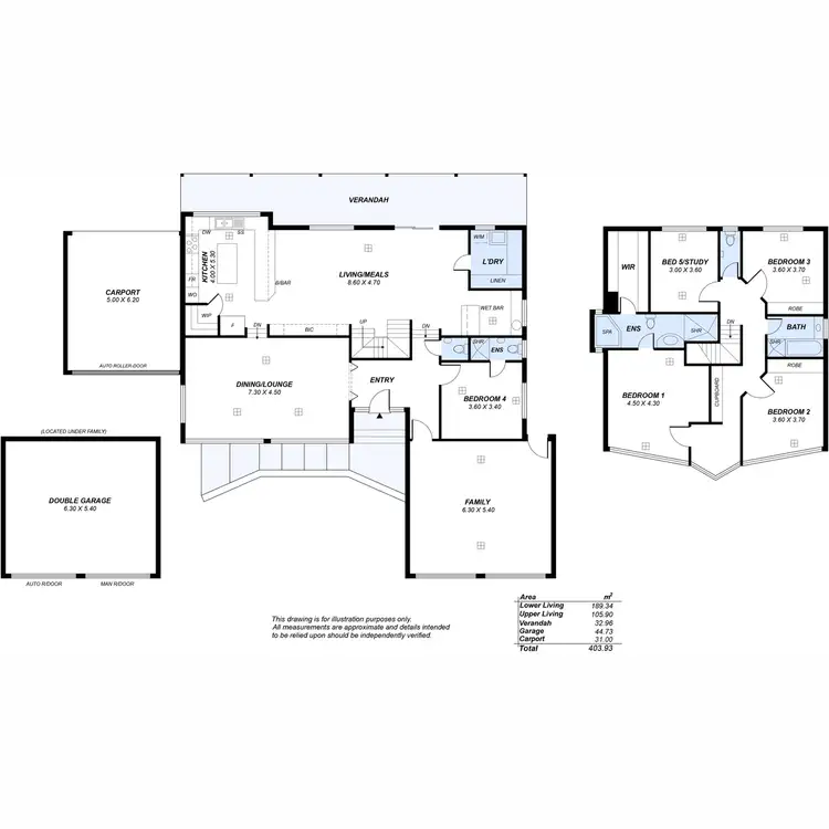 Floorplan of Homely house listing, 1 Chauvel Court, Highbury SA 5089