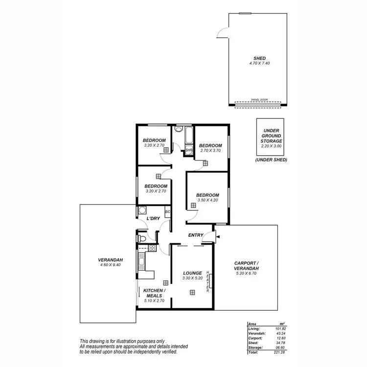 Floorplan of Homely house listing, 3 Leewood Road, Paradise SA 5075