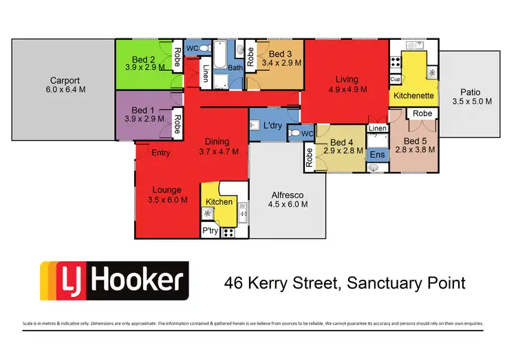 Floorplan of Homely house listing, 46 Kerry Street, Sanctuary Point NSW 2540