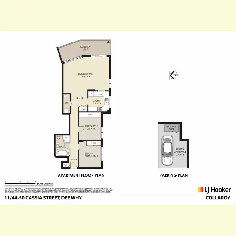 Floorplan of Homely apartment listing, 11/44-50 Cassia Street, Dee Why NSW 2099