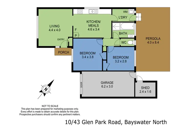 Floorplan of Homely unit listing, 10/43 Glen Park Road, Bayswater North VIC 3153