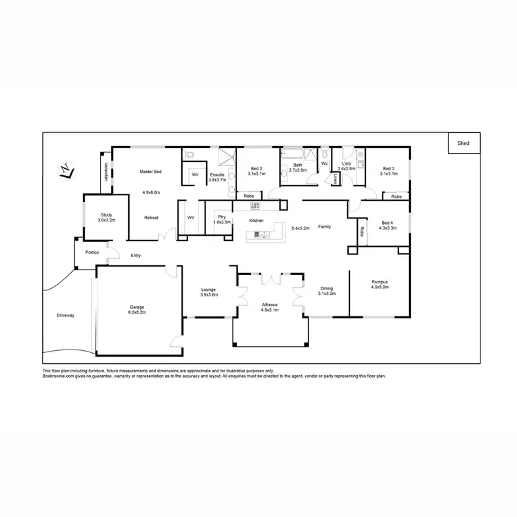 Floorplan of Homely house listing, 6 Tennant Street, Point Cook VIC 3030