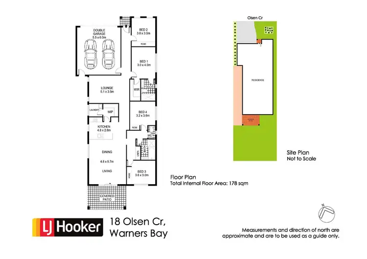 Floorplan of Homely house listing, 18 Olsen Crescent, Warners Bay NSW 2282