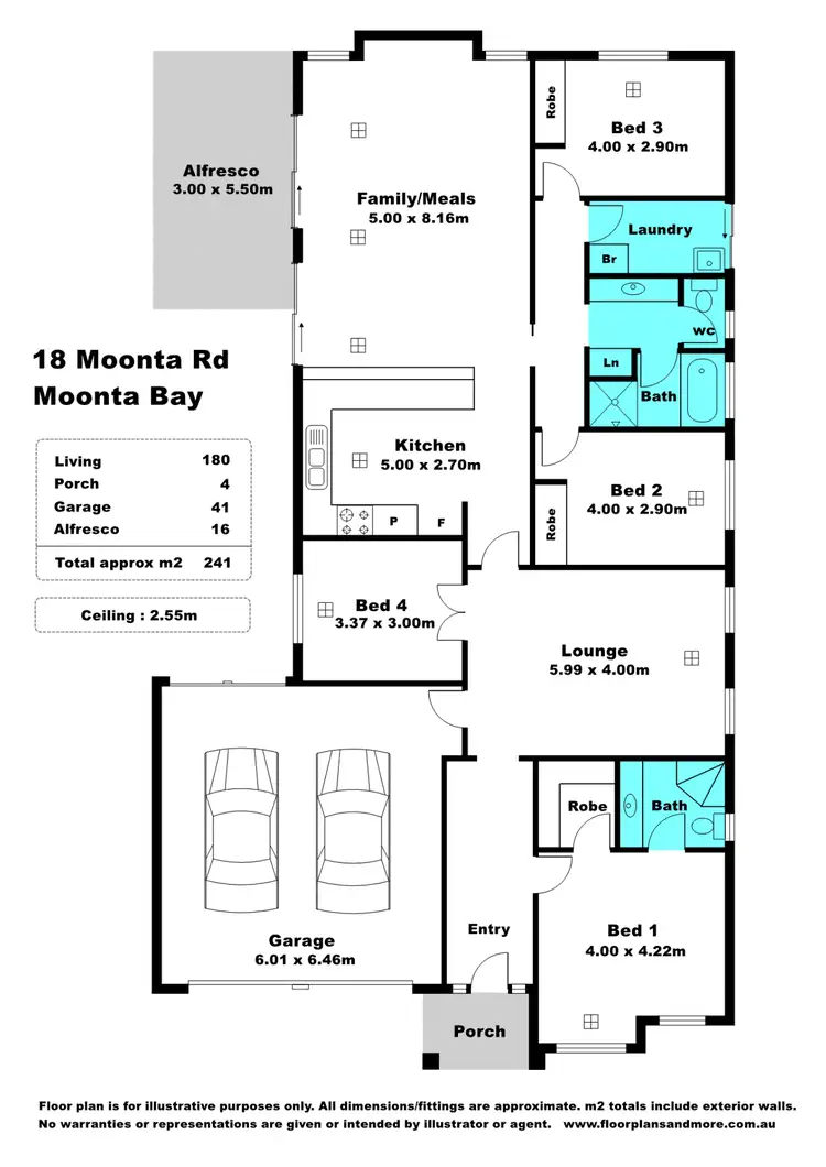 Floorplan of Homely house listing, 18 Moonta Road, Moonta Bay SA 5558