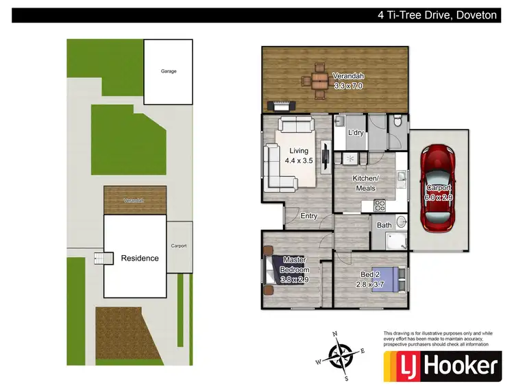 Floorplan of Homely house listing, 4 Ti-Tree Drive, Doveton VIC 3177