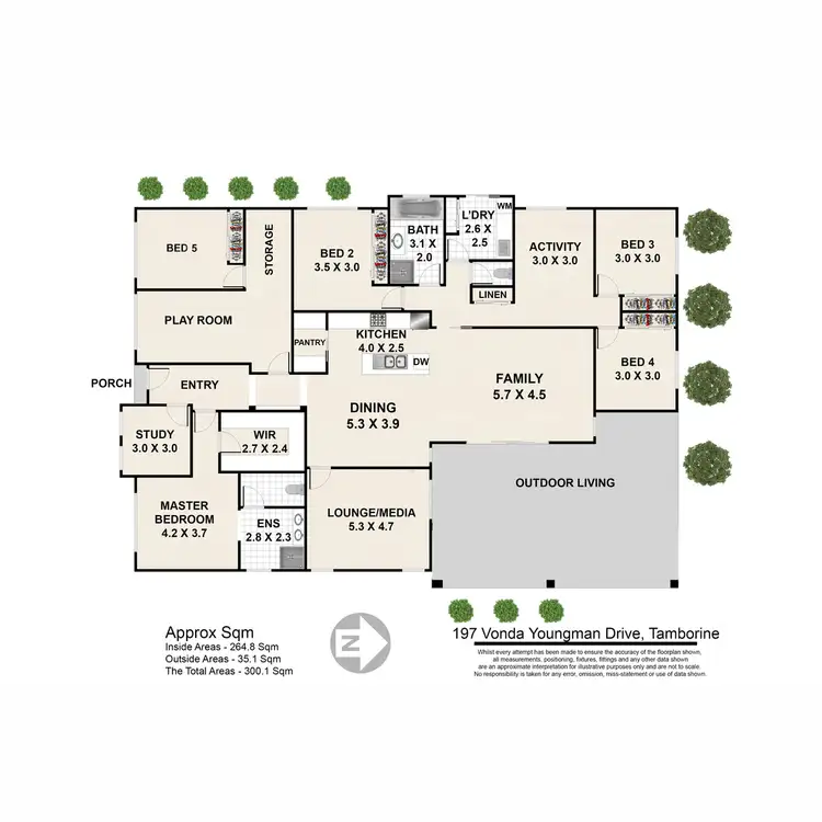 Floorplan of Homely rural property listing, 197-209 Vonda Youngman Dve, Tamborine QLD 4270