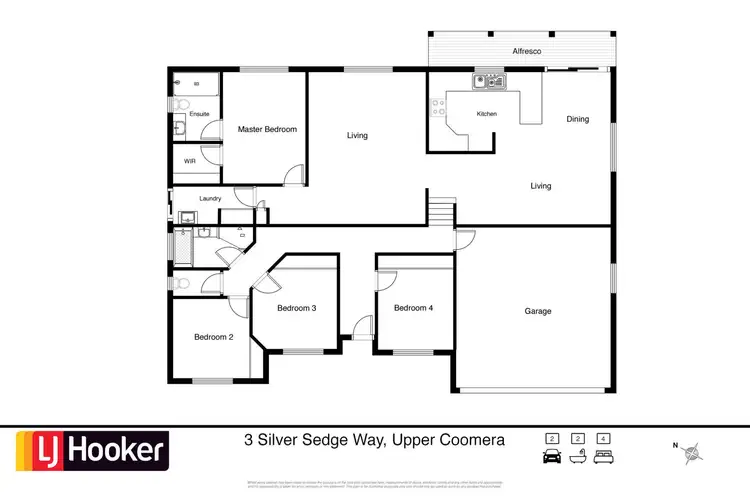 Floorplan of Homely house listing, 3 Silver Sedge Way, Upper Coomera QLD 4209