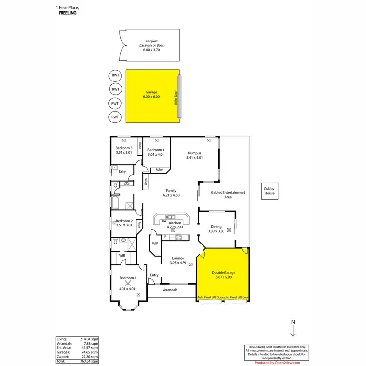 Floorplan of Homely house listing, 1 Hese Place, Freeling SA 5372