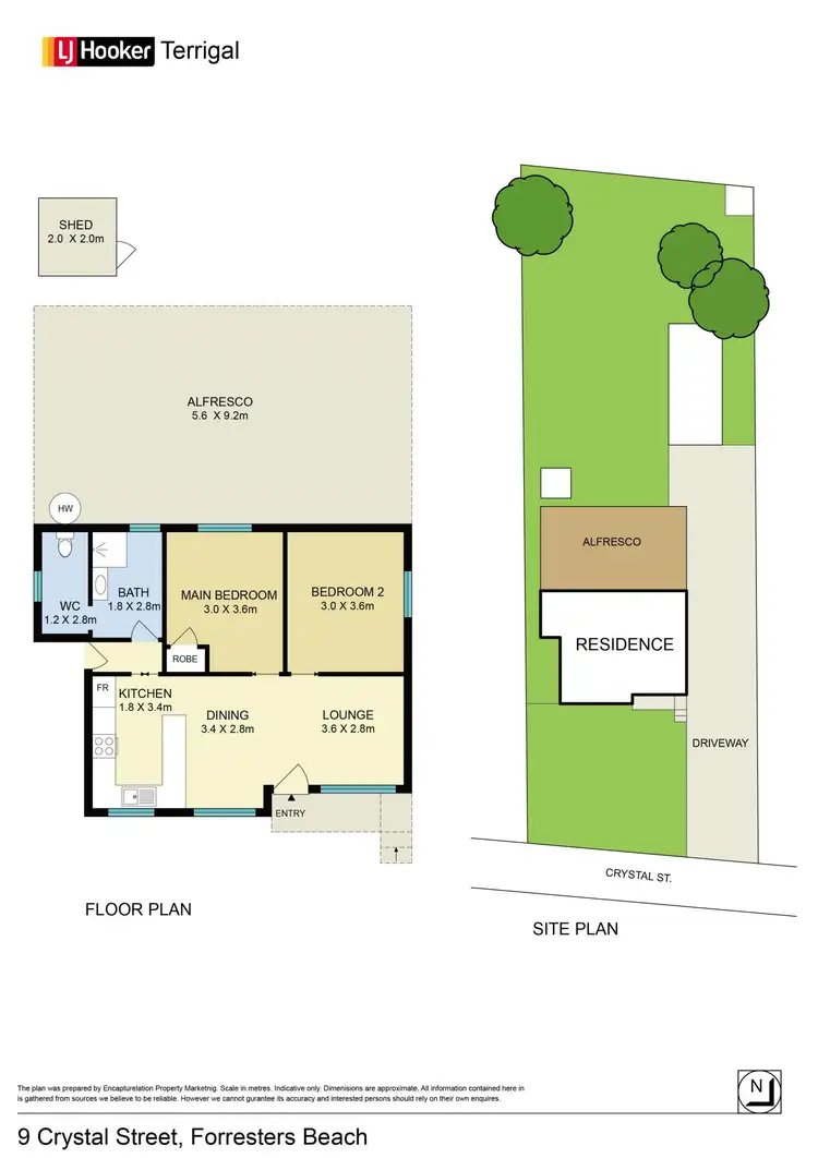 Floorplan of Homely house listing, 9 Crystal Street, Forresters Beach NSW 2260