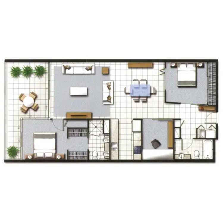 Floorplan of Homely apartment listing, 211/15 Compass Drive, Biggera Waters QLD 4216