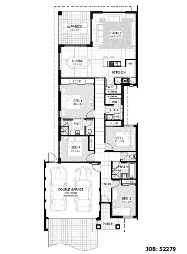 Floorplan of Homely house listing, 11A Quartz Drive, Australind WA 6233
