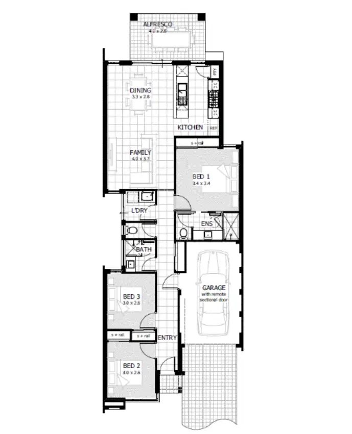 Floorplan of Homely unit listing, 11B Quartz Drive, Australind WA 6233