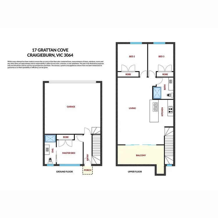 Floorplan of Homely townhouse listing, 17 Grattan Cove, Craigieburn VIC 3064