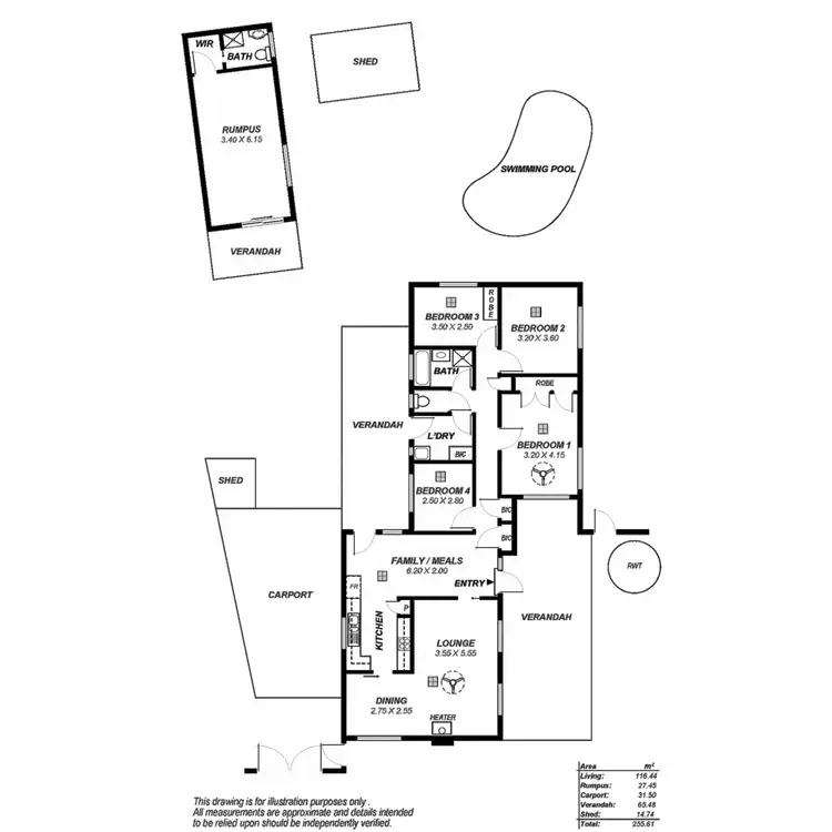 Floorplan of Homely house listing, 16 Sturt Road, Valley View SA 5093