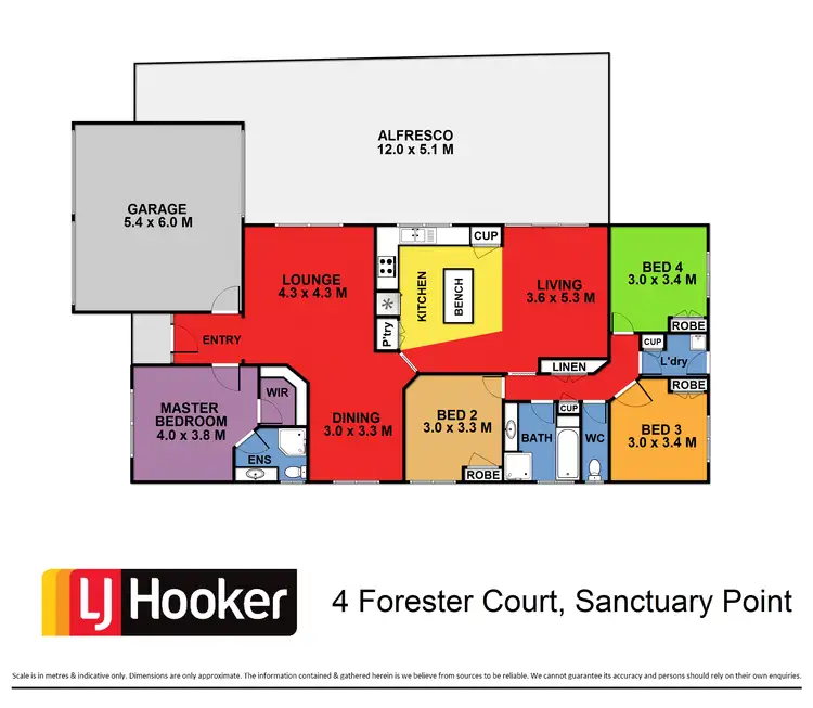 Floorplan of Homely house listing, 4 Forrester Court, Sanctuary Point NSW 2540
